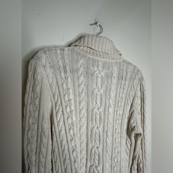 Ralph Lauren Super Quality Goods Zip Neck Cable Knit Sweater - Picture 7 of 8
